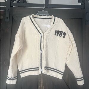 1989 Women's Cream Cardigan Sweater